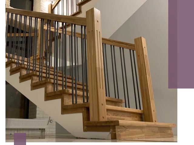 Реставрация деревянных и металлических лестниц в Юрге