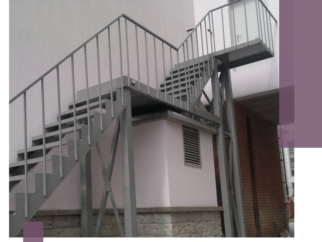 Монтаж пожарных лестниц под ключ в Юрге с гарантией качества