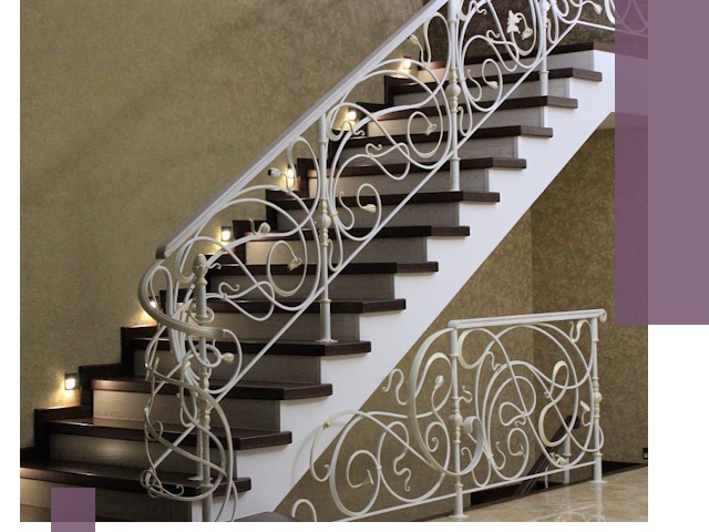 Кованые лестницы под ключ в Юрге — изготовление и монтаж