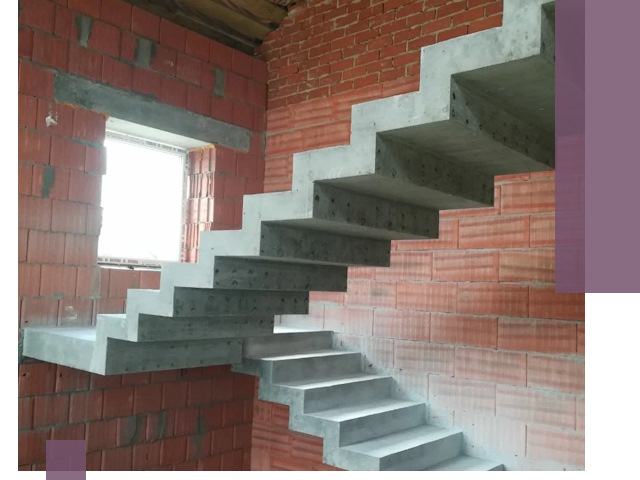 Бетонные лестницы под ключ в Юрге: монтаж, демонтаж, ремонт