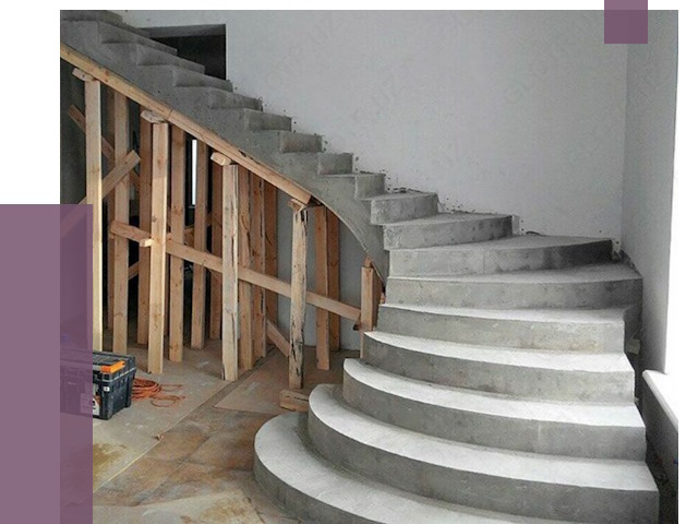 Изготовление бетонных лестниц под ключ в Юрге от 20857 руб. | ПРОЛЁТ-Юрг