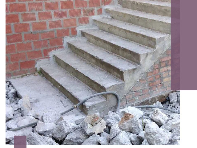 Демонтаж бетонных лестниц в Юрге: быстро и безопасно