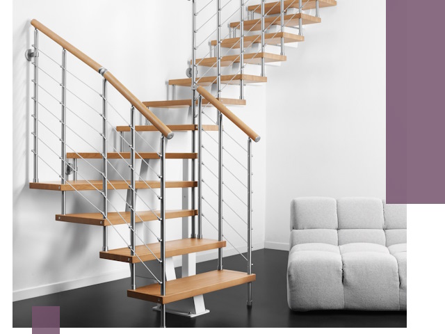 Модульные лестницы под ключ в Юрге — монтаж и изготовление