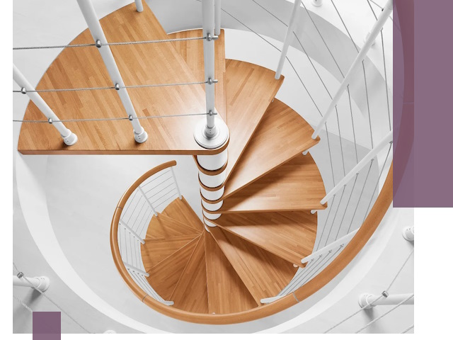 Изготовление винтовых лестниц под ключ в Юрге