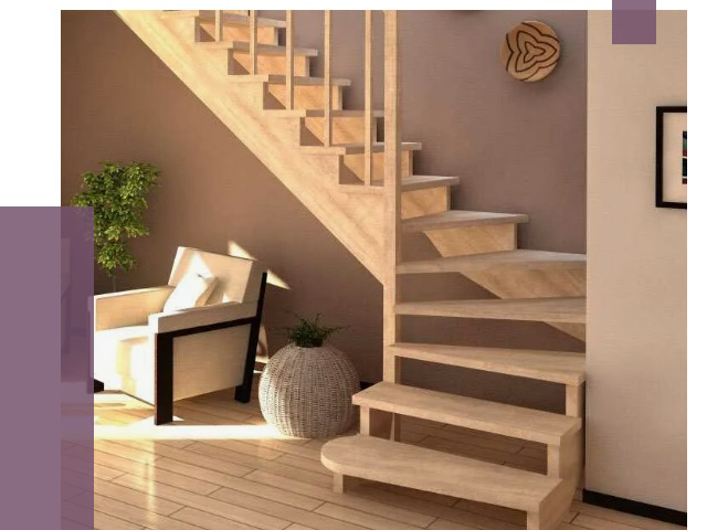 Изготовление Г-образных лестниц в Юрге от 19788 руб. 