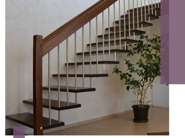 Лестницы на больцах под ключ в Юрге – изготовление и монтаж