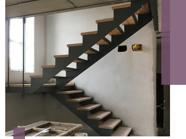 Изготовление лестниц на металлокаркасе в Юрге от производителя