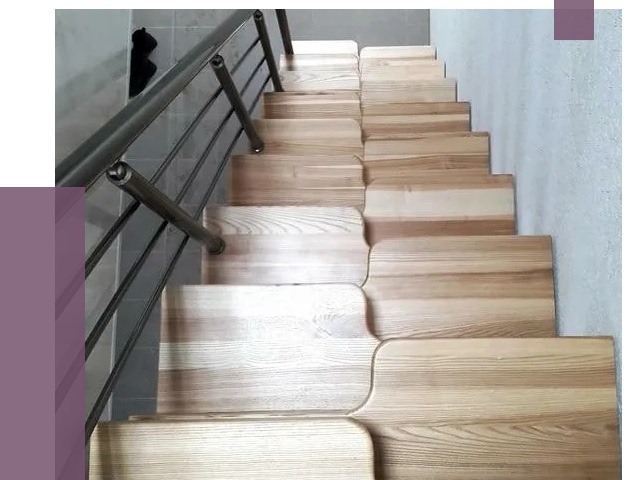 Лестницы гусиный шаг в Юрге от 13637 руб. под ключ | ПРОЛЁТ-Юрг