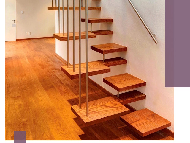 Лестницы «гусиный шаг» на заказ в Юрге для узких пространств