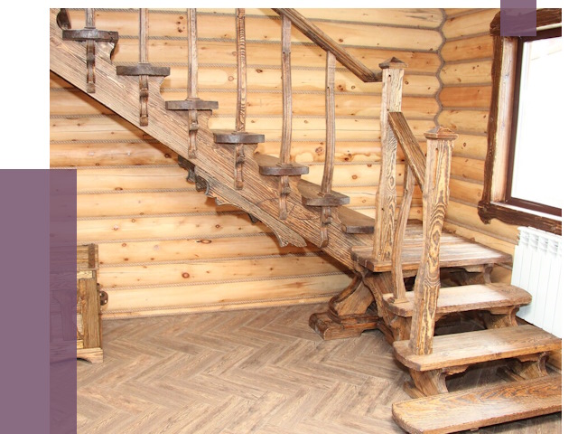 Лестницы в баню в Юрге от 20002 руб. — изготовление | ПРОЛЁТ-Юрг