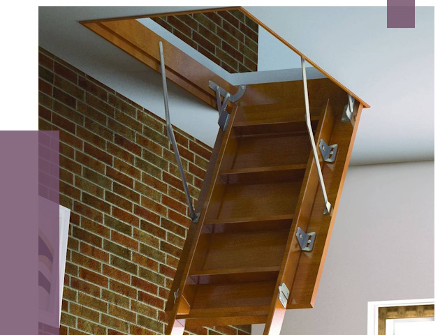 Установка чердачной лестницы в Юрге от 8182 руб. | ПРОЛЁТ-Юрг