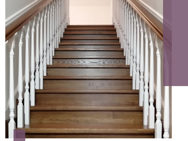 Лестницы из ясеня на заказ в Юрге — изготовление и монтаж