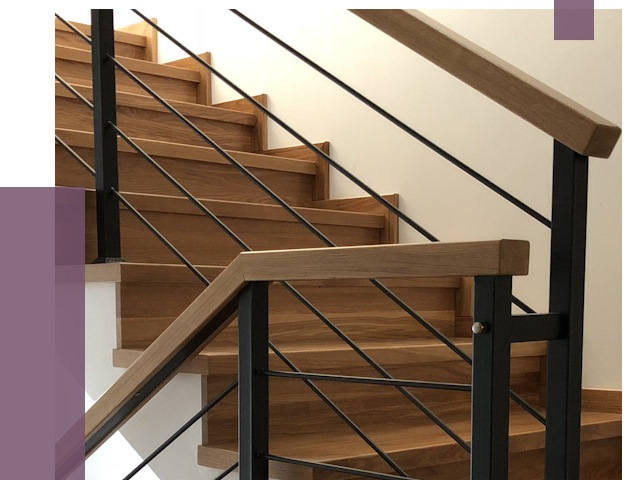 Обшивка металлической лестницы деревом в Юрге от 4546 руб. 