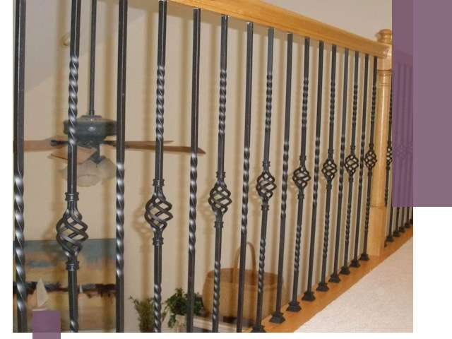 Изготовление и монтаж кованных перил в Юрге под ключ