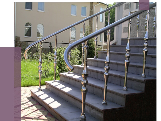 Перила для крыльца в Юрге от 11231 руб. — монтаж ПРОЛЁТ-Юрг