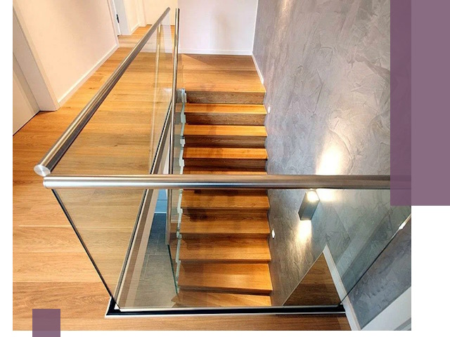 Перила для лестницы в доме — изготовление и монтаж в Юрге
