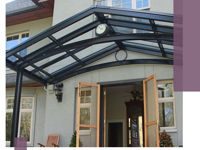 Изготовление и монтаж навесов и козырьков в Юрге