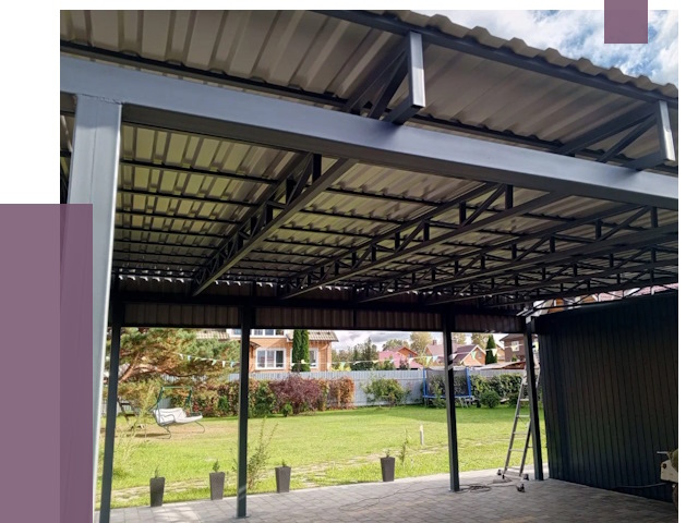 Монтаж навесов в Юрге от 7701 руб. — установка навеса | ПРОЛЁТ-Юрг