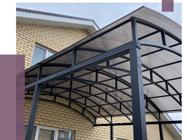 Монтаж козырьков в Юрге от 12033 руб. | ПРОЛЁТ-Юрг