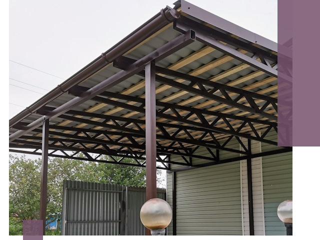 Навесы под ключ в Юрге: изготовление, монтаж и гарантия