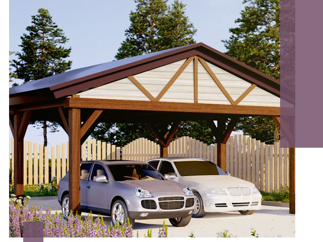 Навесы для автомобиля в Юрге — изготовление и монтаж