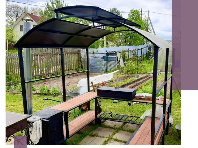 Навесы для барбекю в Юрге: изготовление, монтаж и демонтаж