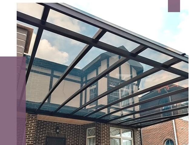 Навесы из поликарбоната в Юрге от 9006 руб. под ключ — ПРОЛЁТ-Юрг