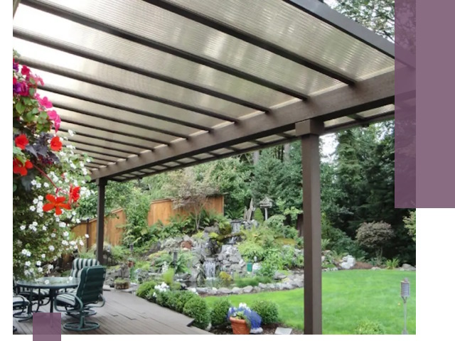 Навесы из поликарбоната под ключ в Юрге быстро и надёжно