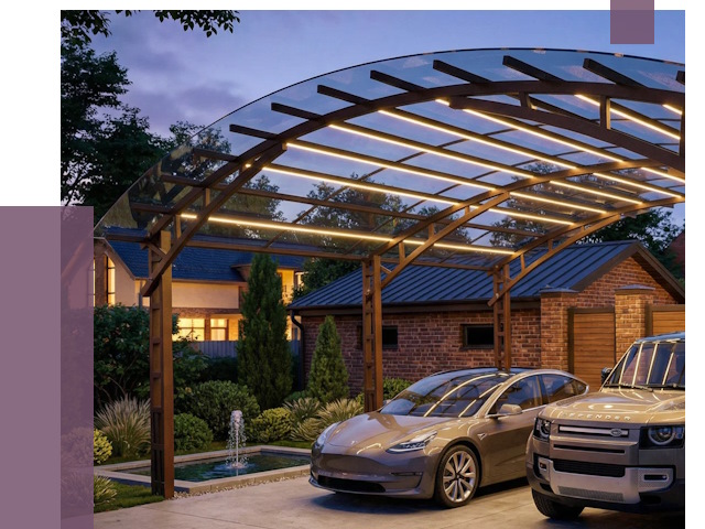 Металлические навесы в Юрге от 13263 руб. под ключ — ПРОЛЁТ-Юрг