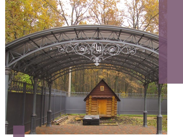 Кованые навесы премиум-класса под заказ в Юрге