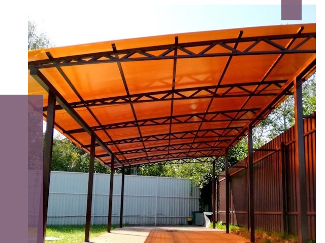 Односкатные навесы под ключ в Юрге от 13744 руб. 