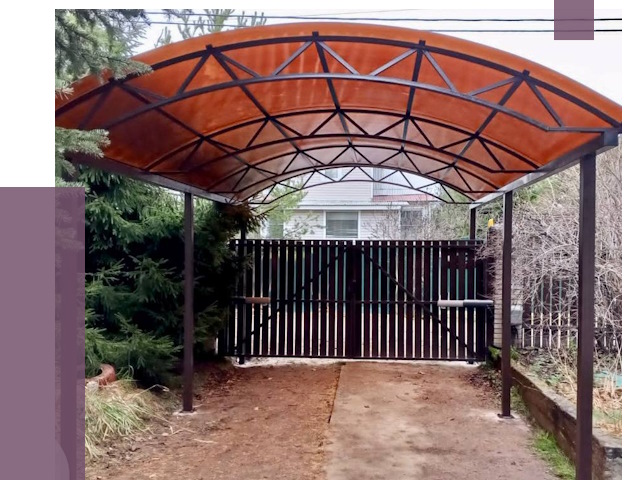 Арочные навесы в Юрге от 13317 руб. — изготовление и монтаж | ПРОЛЁТ-Юрг