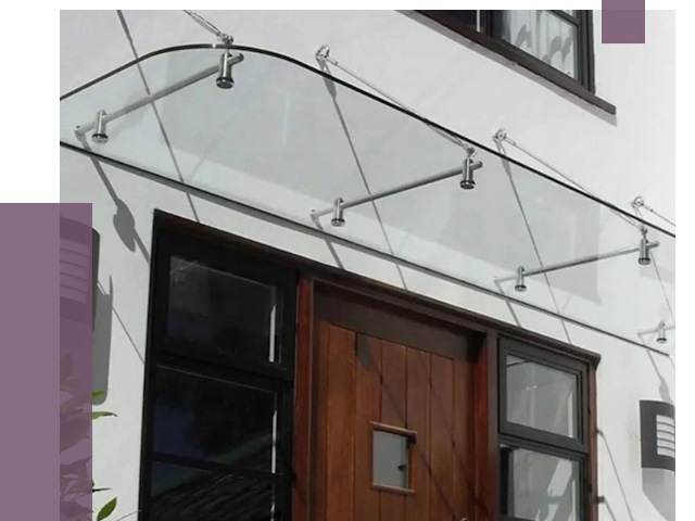 Стеклянные козырьки в Юрге от 19788 руб. | ПРОЛЁТ-Юрг