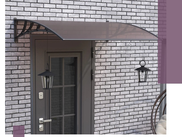 Недорогие козырьки и навесы под ключ в Юрге