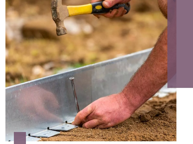 Монтаж металлических бордюров в Юрге быстро и качественно