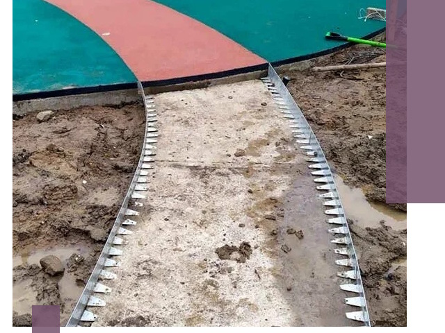 Металлические бордюры для дорожек в Юрге — монтаж и изготовление