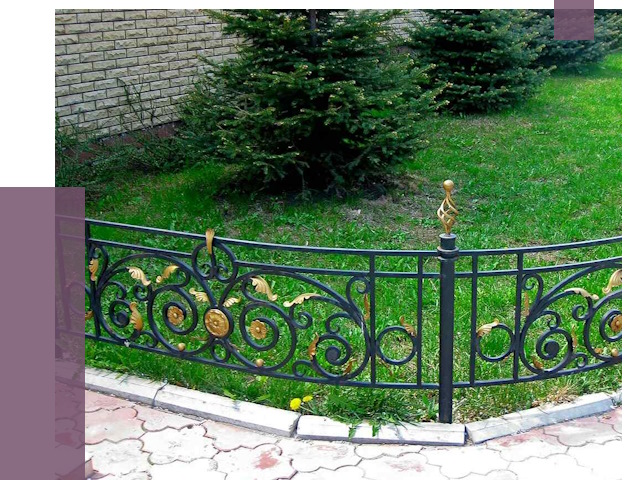Кованые газонные ограждения в Юрге от 7969 руб. — ПРОЛЁТ-Юрг